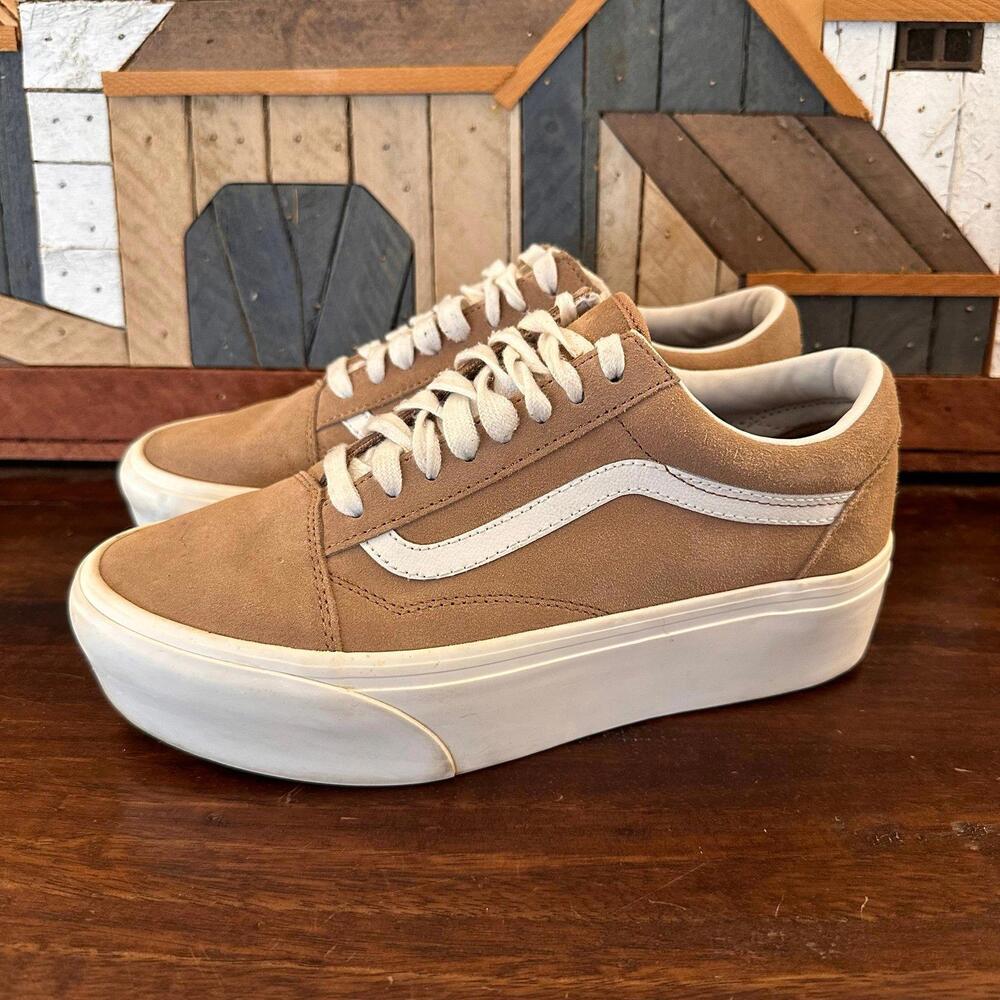 Vans Old Skool Stackform Suede Platform Shoe Mens… - image 1